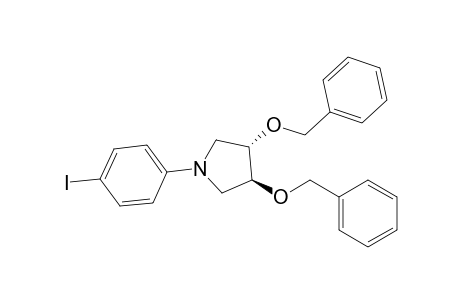 (3S,4S)-3,4-Bis(benzyloxy)-1-[4-iodophenyl]pyrrolidine