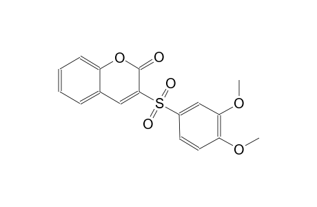 2H-1-benzopyran-2-one, 3-[(3,4-dimethoxyphenyl)sulfonyl]-