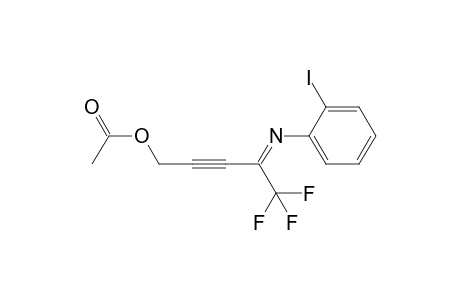 5,5,5-trifluoro-4-(2-iodophenylimino)pent-2-ynyl acetate