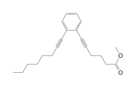 5-Hexynoic acid, 6-[2-(1-octynyl)phenyl]-, methyl ester