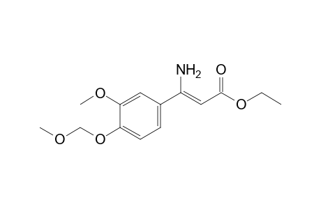 Ethyl .beta.-amino-4-(methoxymethyloxy)-3-methoxycinnamate