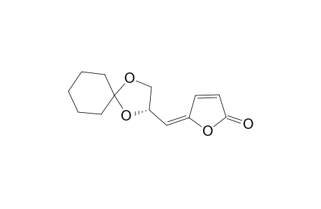 (S)-(E)-5-(2,3-O-Cyclohexylidene-2,3-dihydroxypropylidene)-2(5H)-furanone