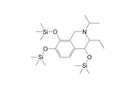 N,2(6)-Methylene-isoetharine, O,O',O''-tris-TMS 1.isomer