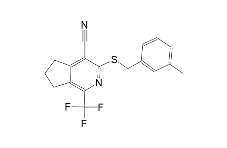 3-[(3-methylbenzyl)sulfanyl]-1-(trifluoromethyl)-6,7-dihydro-5H-cyclopenta[c]pyridine-4-carbonitrile