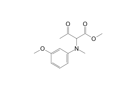 Methyl 2-[N-(3-methoxyphenyl)-N-methylamino]-3-oxobutanoate