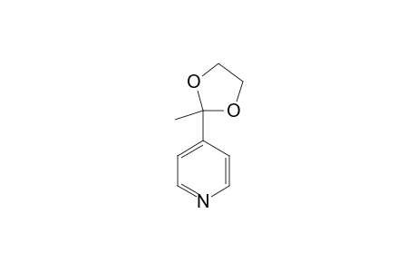 4-(2-METHYL-1,3-DIOXOLAN-2-YL)-PYRIDINE