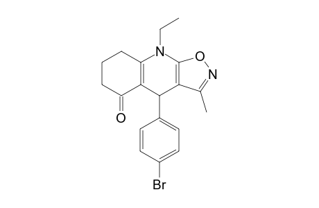 4-(4-Bromophenyl)-9-ethyl-3-methyl-4,7,8,9-tetrahydroisoxazolo[5,4-b]quinolin-5(6H)-one