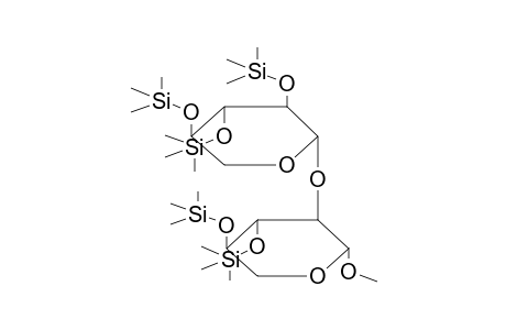 METHYL 2-O-(2',3',4'-TRI-O-TRIMETHYLSILYL-BETA-D-XYLOPYRANOSYL)-3,4-DI-O-TRIMETHYLSILYL-BETA-D-XYLOPYRANOSIDE