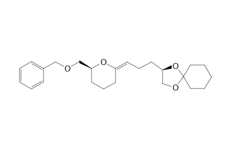 2-[3-[(S)-6-(BENZYLOXYMETHYL)-TETRAHYDRO-2H-PYRAN-2-YLIDENE]-PROPYL]-1,4-DIOXASPIRO-[4.5]-DECANE