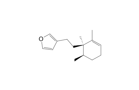Furan, 3-[2-(1,2,6-trimethyl-2-cyclohexen-1-yl)ethyl]-, cis-(-)-
