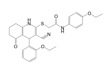acetamide, 2-[[3-cyano-4-(2-ethoxyphenyl)-1,4,5,6,7,8-hexahydro-5-oxo-2-quinolinyl]thio]-N-(4-ethoxyphenyl)-