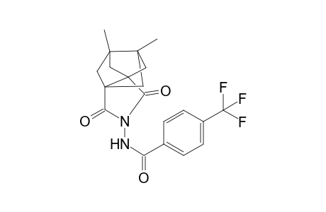 7,8-Dimethyl-3-[4-(trifluoromethyl)benzoylamino]-3-azatetracyclo[5.2.1.1(5,8).0(1,5)]undecane-2,4-dione