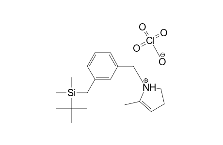 2-Methyl-1-[m-[(tert-butyldimethylsilyl)methyl]benzyl]-1-pyrrolinium perchlorate