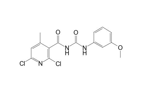 2,6-bis(chloranyl)-N-[(3-methoxyphenyl)carbamoyl]-4-methyl-pyridine-3-carboxamide