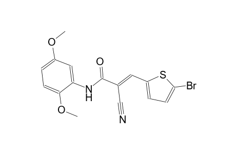 (2E)-3-(5-bromo-2-thienyl)-2-cyano-N-(2,5-dimethoxyphenyl)-2-propenamide