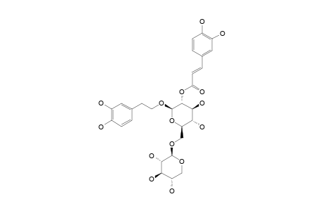 FORSYTHOSIDE-J;2-(3,4-DIHYDROXYPHENYL)-ETHYL-O-BETA-D-XYLOPYRANOSYL-(1->6)-2-O-TRANS-CAFFEOYL-BETA-D-GLUCOPYRANOSIDE