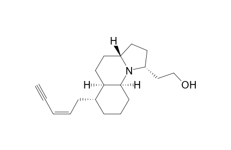 (1S,3aS,5aS,6s(Z),9aR,10R)dodecahydro-6-(2-penten-4-yl)pyrrolo(1,2-a)quinoline-1-ethanol