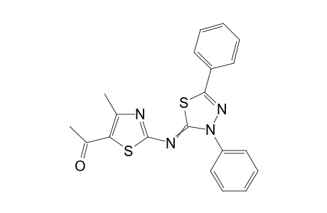 5-(5-Acetyl-4-methylthiazol-2-ylimino)-2,4-diphenyl-1,3,4-thiadiazole