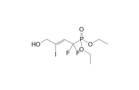 Diethyl 1,1-difluoro-4-hydroxy-3-iodobut-2-en-1-phosphonate