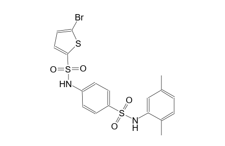 5-bromo-N-{4-[(2,5-dimethylanilino)sulfonyl]phenyl}-2-thiophenesulfonamide