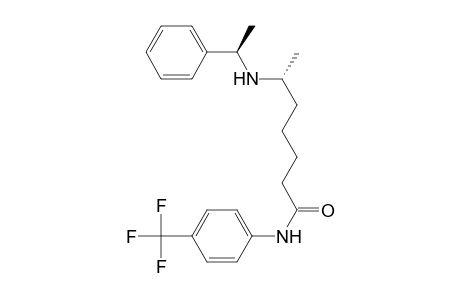 Heptanamide, 6-[(1-phenylethyl)amino]-N-[4-(trifluoromethyl)phenyl]-, [R-(R*,R*)]-