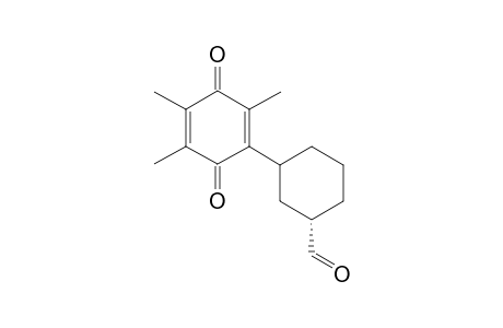 2-[4(a)-Formylcyclohex-(e)-yl]-3,5,6-trimethyl)-1,4-benzoquinone