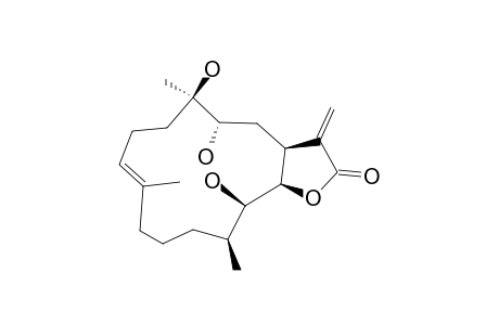 (1S,3S,4R,7E,12S,13R,14R)-3,4,13-trihydroxy-4,8,12-trimethyl-17-methylidene-15-oxabicyclo[12.3.0]heptadec-7-en-16-one