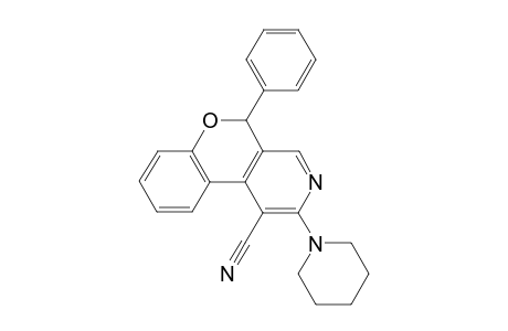 5-Phenyl-2-piperidino-5H-chromeno[3,4-c]pyridine-1-carbonitrile