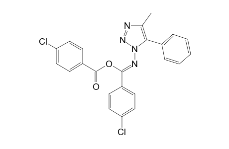1-(ALPHA-PARA-CHLOR-BENZOYLOXY-PARA-CHLOR-PHENYLIDENE-AMINO)-4-METHYL-5-PHENYL-1,2,3-TRIAZOLE