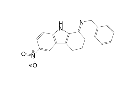 benzenemethanamine, N-[(1E)-2,3,4,9-tetrahydro-6-nitro-1H-carbazol-1-ylidene]-