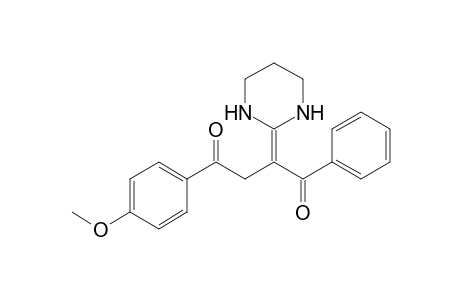 2-[1-benzoyl-2-(4-methoxybenzoyl)ethylidene]-1,2,3,4,5,6-hexahydropyrimidine