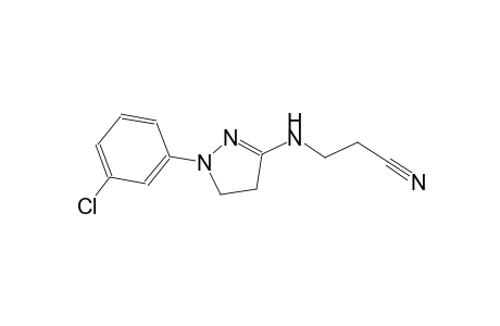 3-{[1-(3-chlorophenyl)-4,5-dihydro-1H-pyrazol-3-yl]amino}propanenitrile