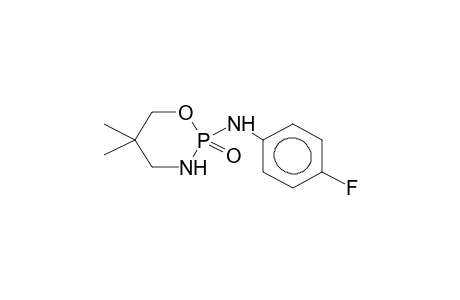 2-(4-FLUOROANILINO)-2-OXO-5,5-DIMETHYL-1,3,2-OXAZAPHOSPHORINANE