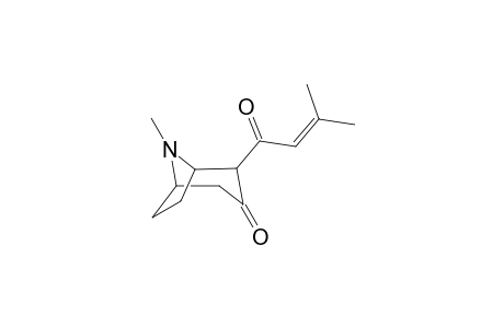 (+-)-2-Senecioyltropinone
