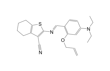 2-({(E)-[2-(allyloxy)-4-(diethylamino)phenyl]methylidene}amino)-4,5,6,7-tetrahydro-1-benzothiophene-3-carbonitrile