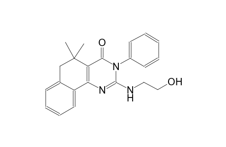 benzo[h]quinazolin-4(3H)-one, 5,6-dihydro-2-[(2-hydroxyethyl)amino]-5,5-dimethyl-3-phenyl-