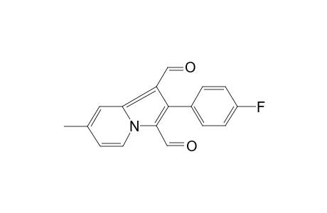 2-(4-fluorophenyl)-7-methylindolizine-1,3-dicarboxaldehyde