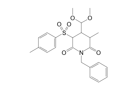 1-Benzyl-4-(dimethoxymethyl)-3-methyl-5-tosylpiperidine-2,6-dione