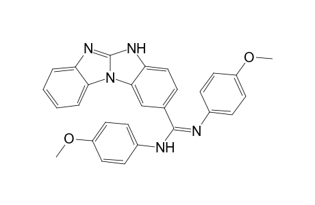 6-[N-(4-Methoxyphenyl)imino-N'-(4-methoxyphenyl)aminomethyl]benzimidazo[1,2-a]benzimidazole