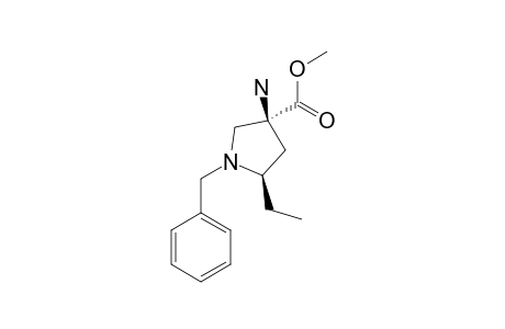 (2R,4S)-4-AMINO-1-BENZYL-2-ETHYL-4-METHOXYCARBONYLPYRROLIDINE