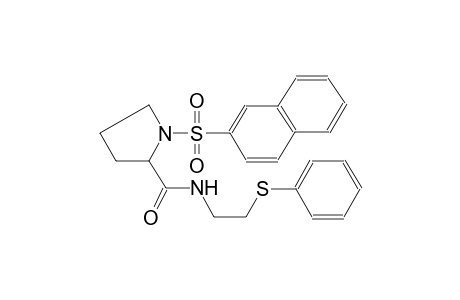 1-(2-naphthalenylsulfonyl)-N-[2-(phenylthio)ethyl]-2-pyrrolidinecarboxamide