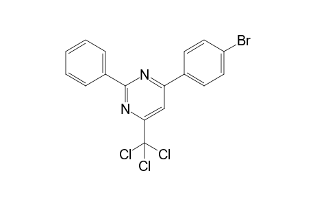 4-(4-Bromophenyl)-2-phenyl-6-(trichloromethyl)pyrimidine