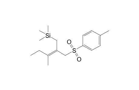 3-Methyl-1-(4-methylphenylsulfonyl)-2-[(trimethylsilyl)methyl]-2-pentene