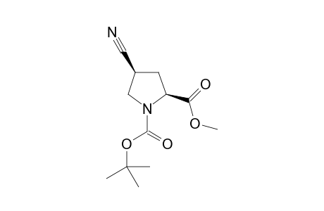 1-(tert-butyl) 2-methyl (2S,4S)-4-cyanopyrrolidine-1,2-dicarboxylate