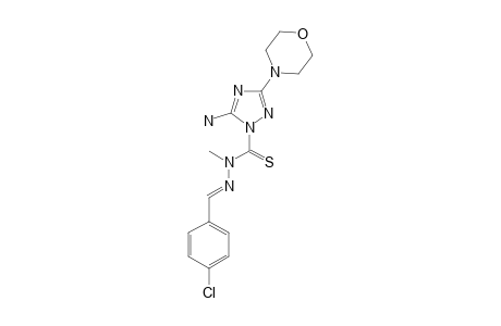 5-amino-N-[(4-chlorobenzylidene)amino]-N-methyl-3-morpholino-1,2,4-triazole-1-carbothioamide