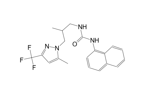 N-{2-methyl-3-[5-methyl-3-(trifluoromethyl)-1H-pyrazol-1-yl]propyl}-N'-(1-naphthyl)urea