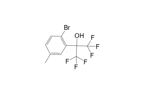 2-(2-bromanyl-5-methyl-phenyl)-1,1,1,3,3,3-hexakis(fluoranyl)propan-2-ol