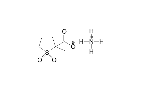 ammonium 2-methyltetrahydro-2-thiophenecarboxylate 1,1-dioxide