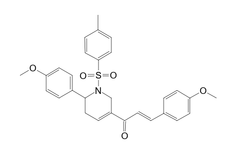 (E)-3-(p-Methoxyphenyl)-1-(6'-(p'-methoxyphenyl)-1'-tosyl-1',2',5',6'-tetrahydropyridin-3'-yl)-prop-2-en-1-one