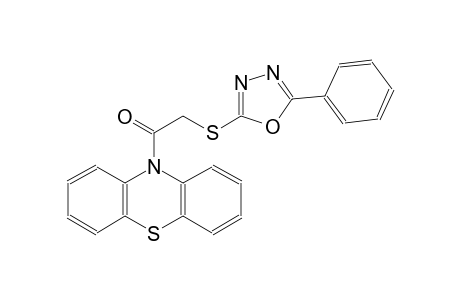 10-{[(5-phenyl-1,3,4-oxadiazol-2-yl)sulfanyl]acetyl}-10H-phenothiazine